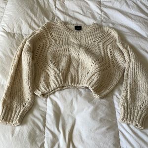 Cream Long Sleeve Sweater